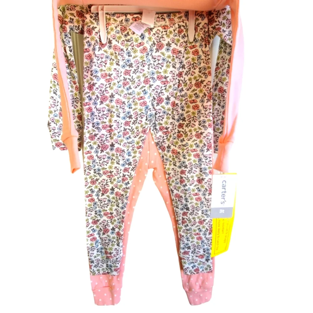Carters Easter pajama Set Lot Of 2 girls NEW 3T